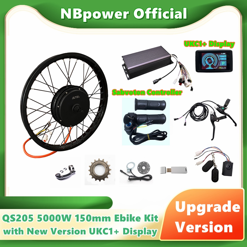 72V 5000W Hub Motor Kit - NBpower/QS205 5000W V3 150mm Motor de