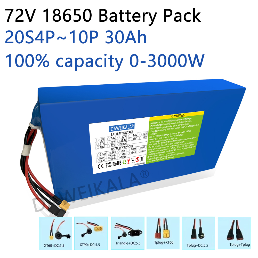 Nuevo Paquete de batería 72V 1 - Electric Bicycle Battery 72V 30Ah reseña y precio