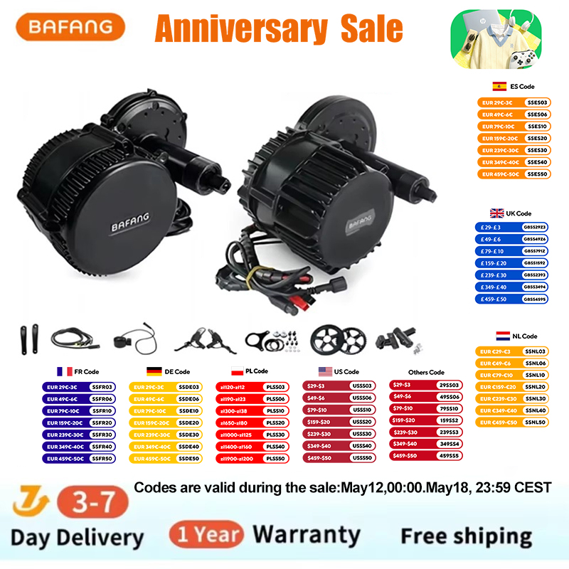 Bafang BBSHD 1000W 52V 48V 68m - Mid Drive Motor Kit 52V 1000W reseña y precio