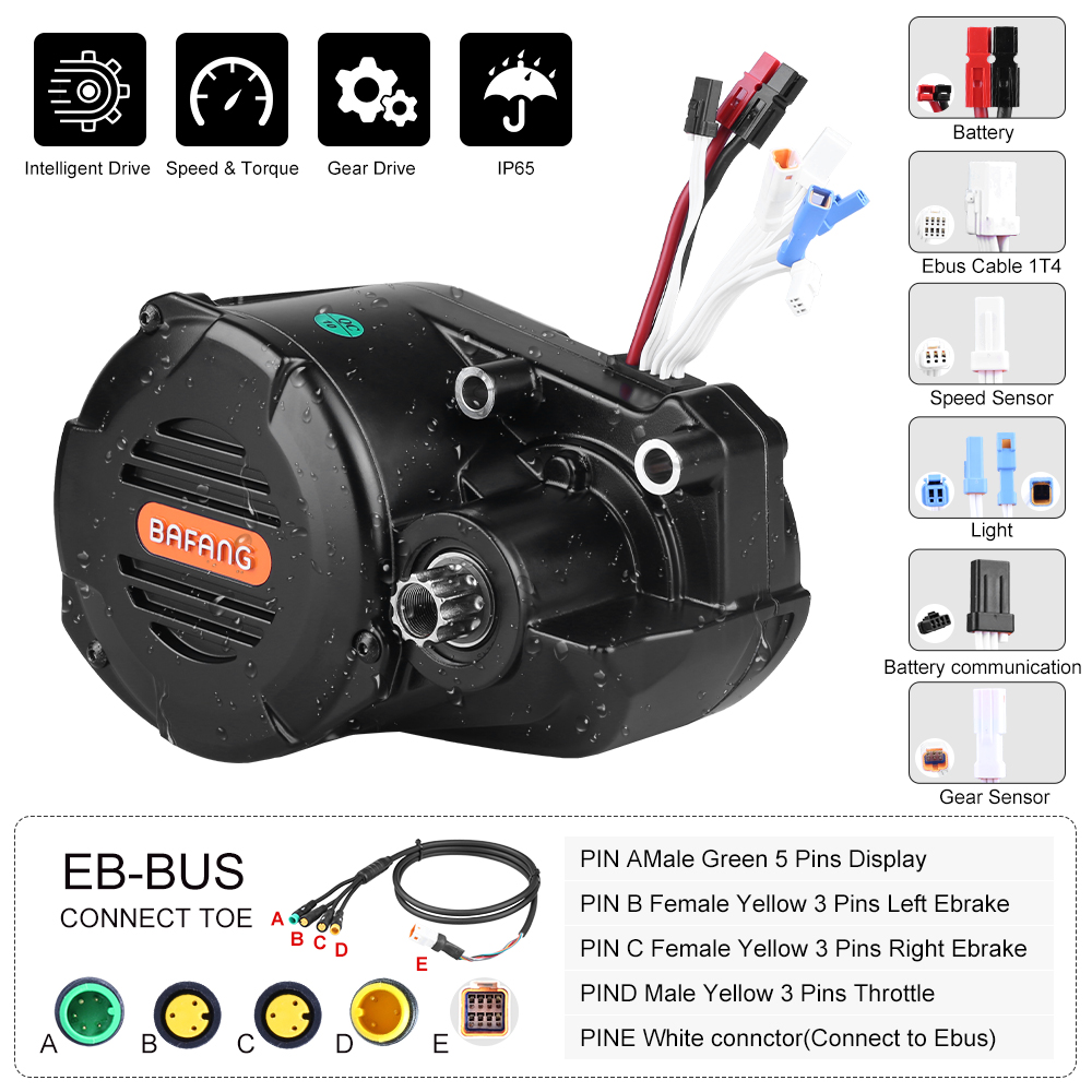 Kit de conversión para bicicle - Mid Drive Motor Kit 52V 1000W reseña y precio