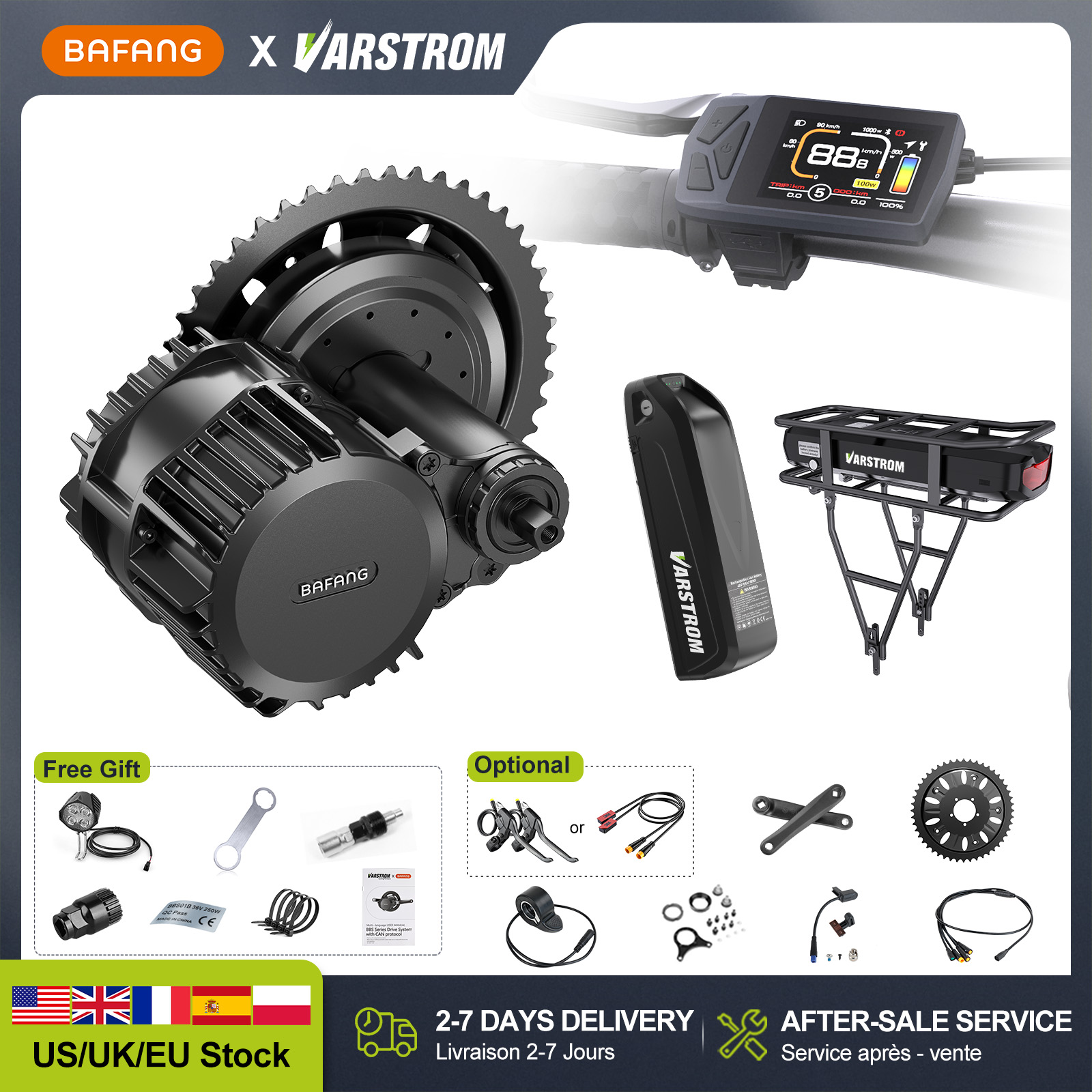 [Stock en EE. UU.] Kits de Con - Bafang Bbshd 1000W Conversion Kit reseña y precio