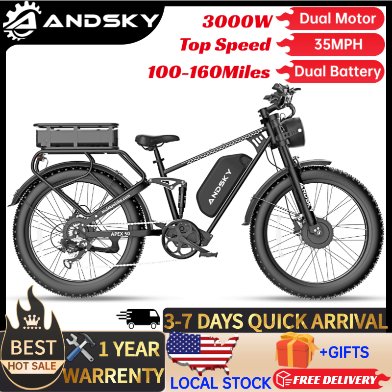 Bicicleta Eléctrica ANDSKY Ape - Mid Drive Motor Kit 52V 1000W reseña y precio